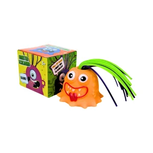 Muñeco Anti Estrés Scream Monster Jalando El Pelo Naranjo