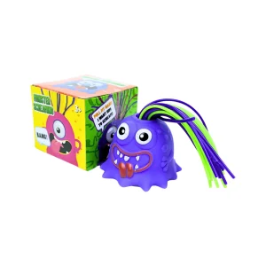 Muñeco Anti Estrés Scream Monster Jalando El Pelo Lila