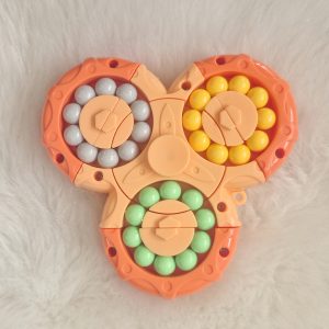 Fidget Spinner bean Anti estrés Naranjo