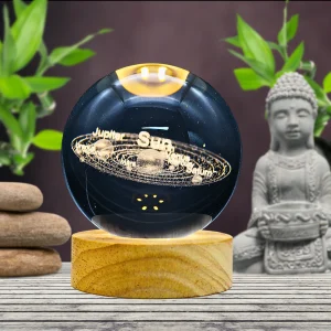 Lampara Bola De Cristal LED Sistema Solar