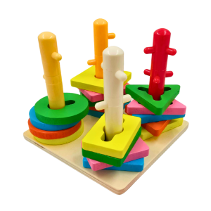 Encaje Madera colores primarios