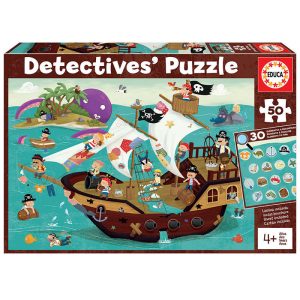 Puzzle "Detective barco pirata"